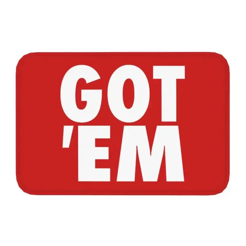 سجادة الباب الأمامي Got Em" - سجادة داخلية/خارجية غير قابلة للانزلاق للمدخل وغرفة المعيشة والمطبخ والحمام - سجادة أرضية مضحكة لديكور المنزل