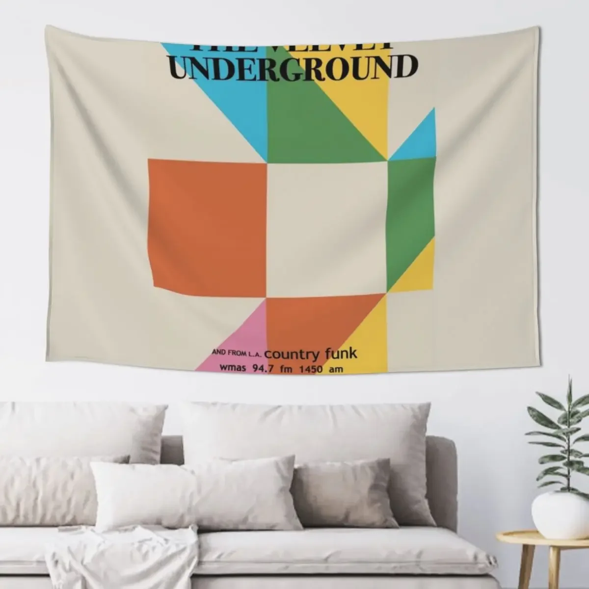 

Velvet Underground Vintage 1960s woodrose ballroom Promo Poster Tapestry Aesthetic Home Decor Living Room Decoration Tapestry