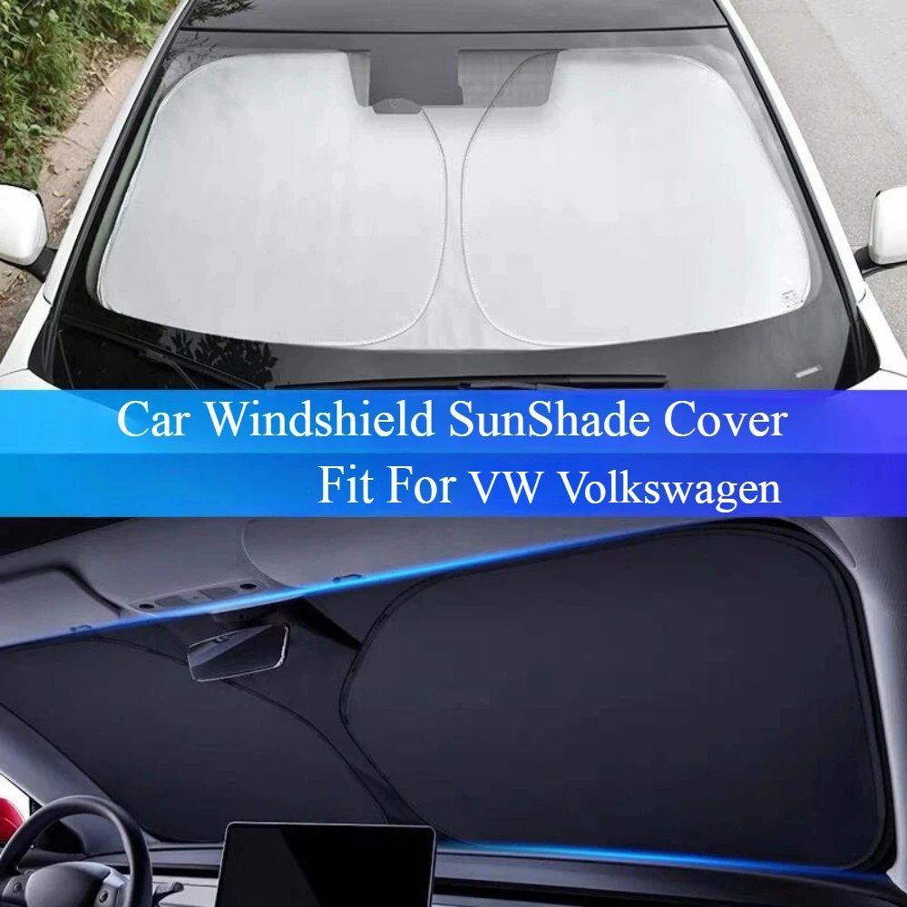 

Car Windshield SunShade Cover Fit For VW Volkswagen Golf 7 Golf 8 MK7 ID-4 ID-6 Tiguan MK2 Skoda Octavia Anti UV Car Accessories