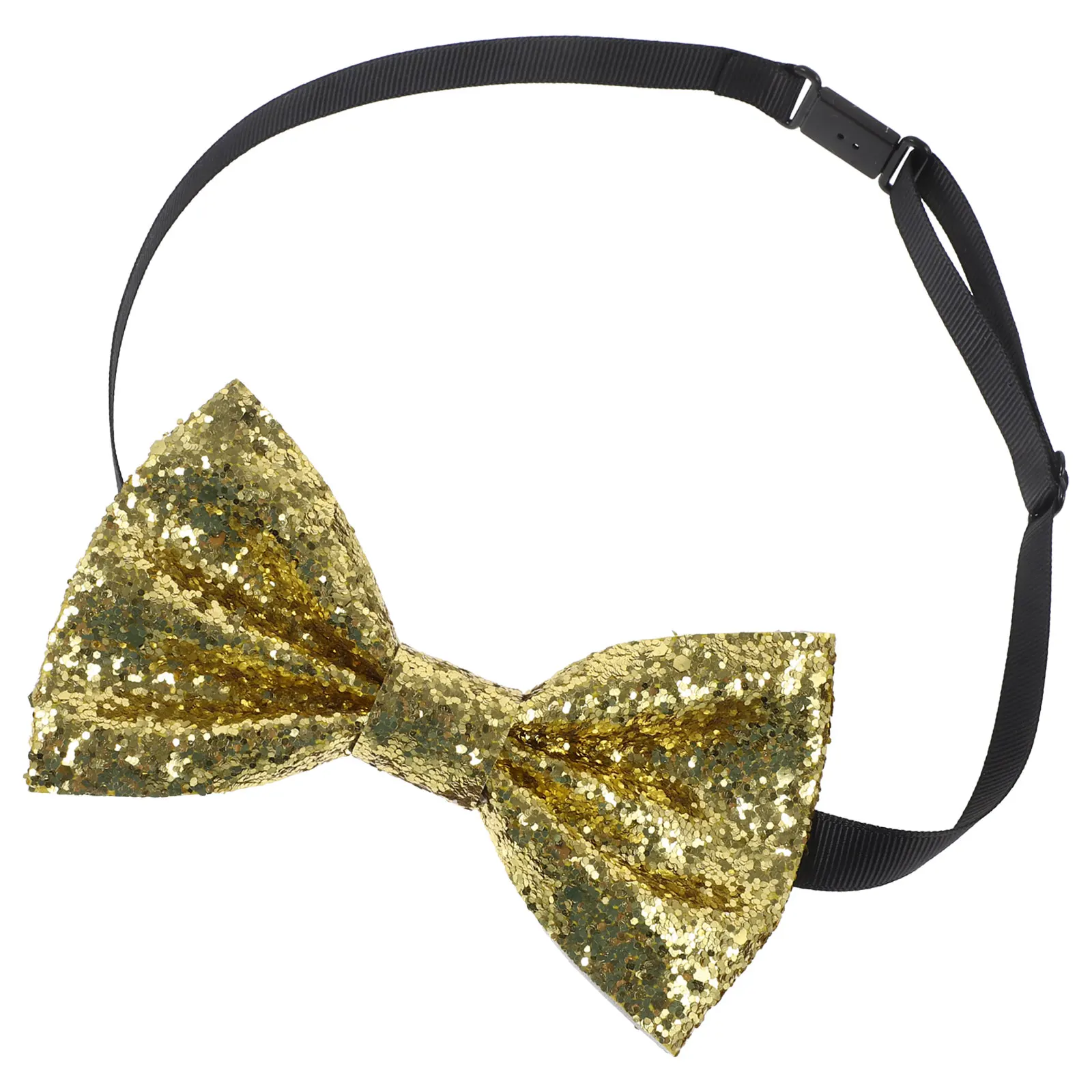 

Bow Glitter Pre Tied Adjustable for Men Tuxedo Bowties Men Groom Party Fabric Colorful PU Sequin Banquet Performance