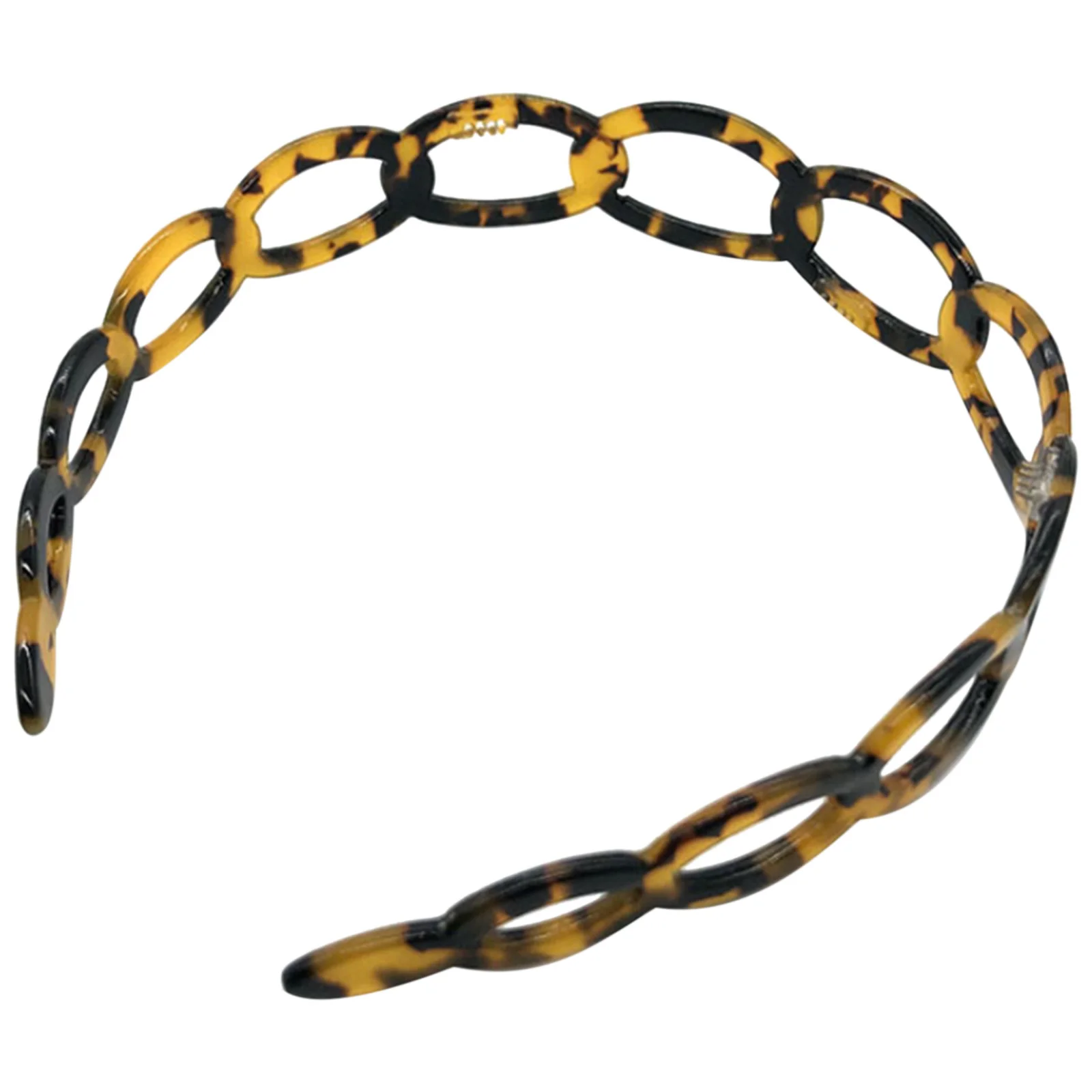 

2pcs Tortoiseshell Headband Lightweight Acrylic Hoop Non-Slip Teeth Design Women Hair Bands For Everyday Wear Photo Prop Hair