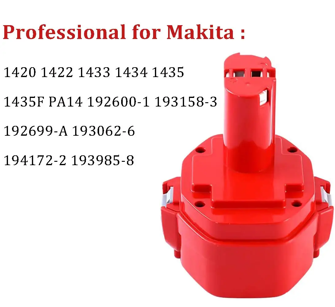 Suitable for replacing the four core ABS materials of Mak 14.4v electric tools with large capacity 1420 1422 1430 1433 batteries