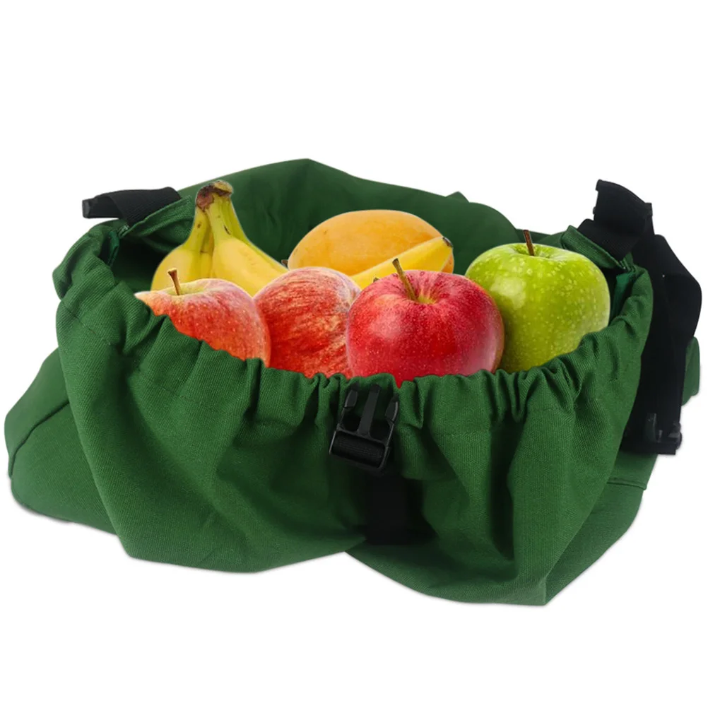 

Fruit Picking Apron Bag Oxford Cloth Large Capacity Vegetable Adjustable Belt Storage Pockets Farm Outdoor