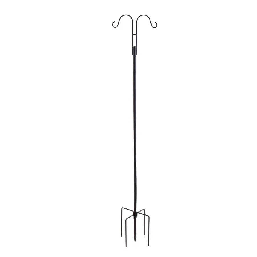

Double Shepherds Hook 8 Pack 60 Inch Heavy Duty Bird Feeder Pole
