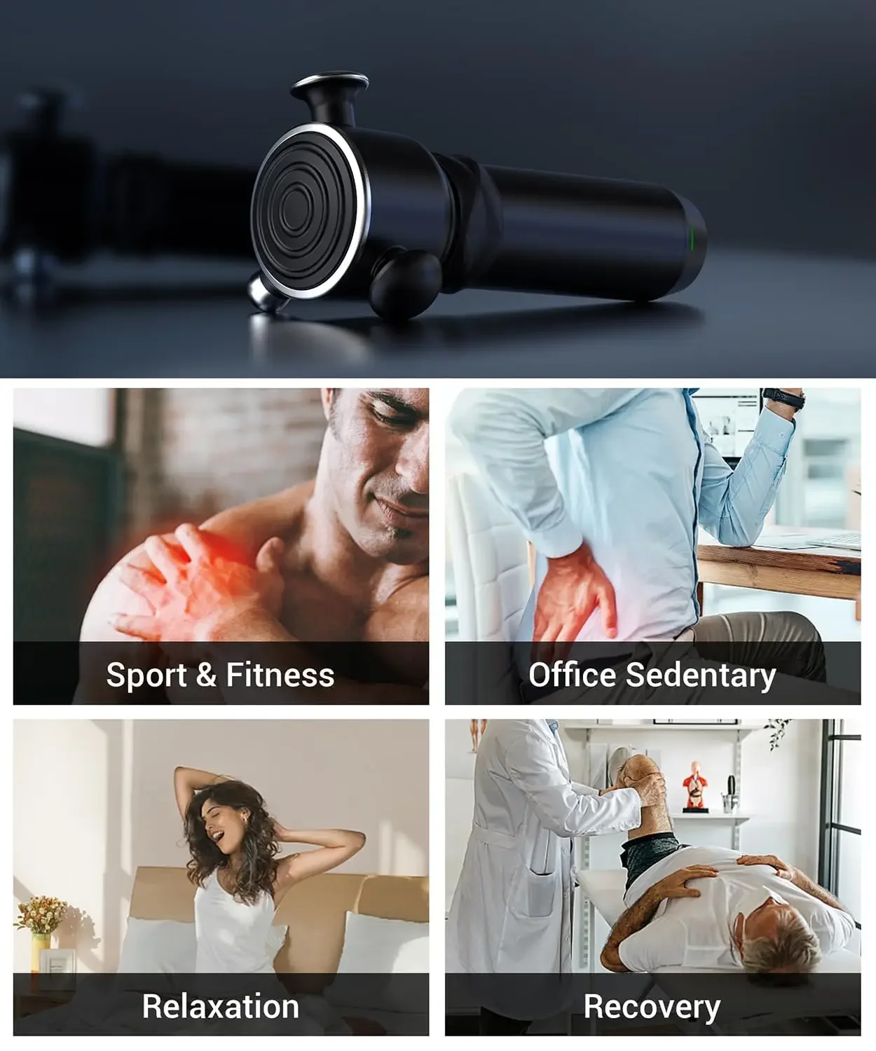 High Frequency Vibration Fast Relief from Fatigue & Deep Tissue Massage-New Rehabilitation Equipment