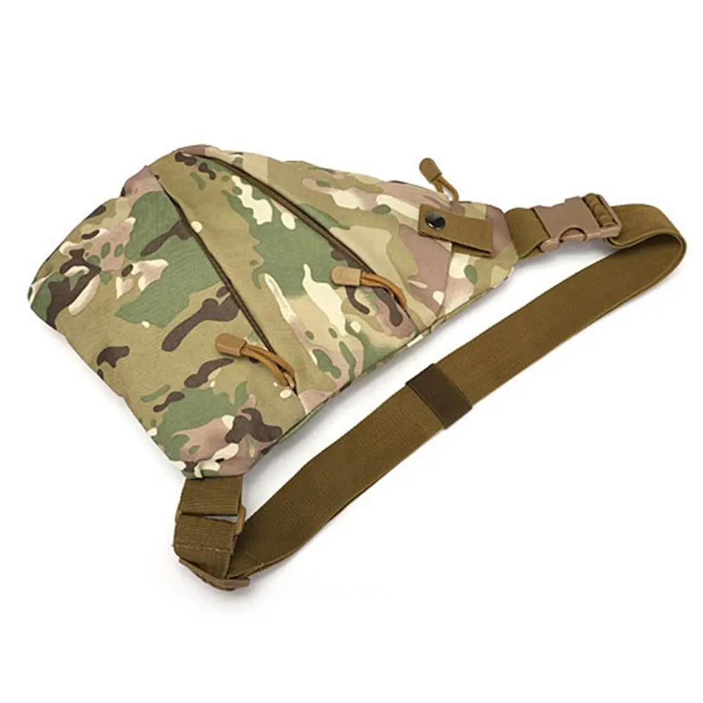 Bolso de hombro multifuncional de tela Oxford para exteriores, paquete de pecho portátil impermeable, bolso bandolera resistente y duradero para montar