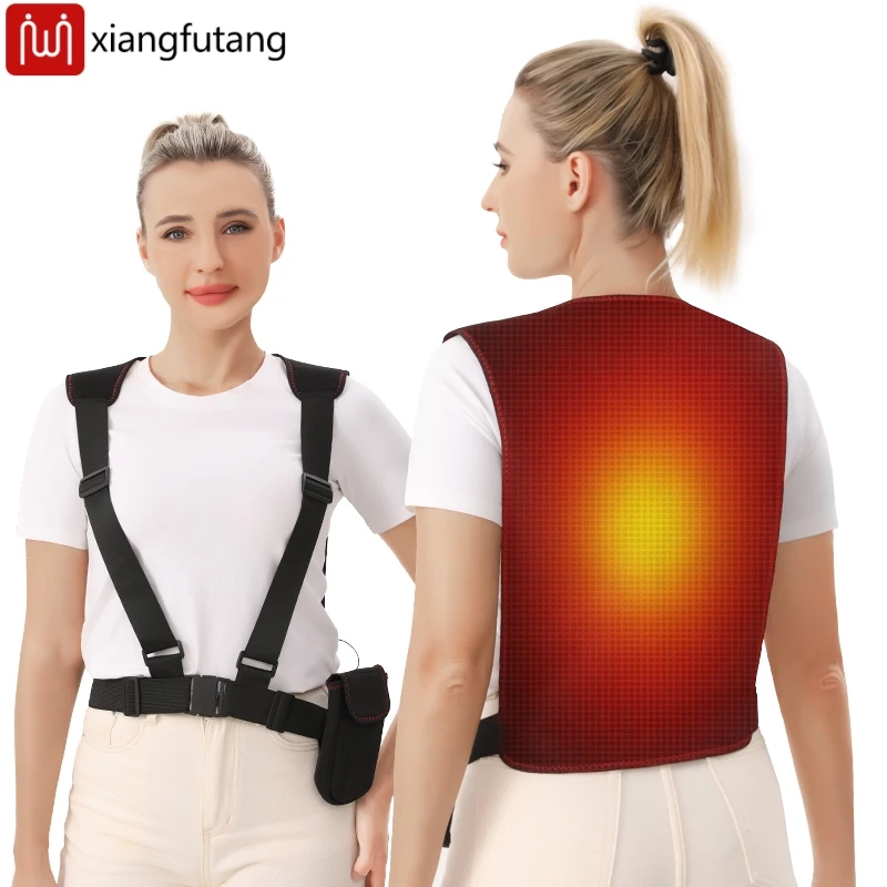 

Жилет с подогревом для спины, жилет с подогревом для плеч и спины, зимняя грелка для тела, облегчение боли в всю спине, теплый инструмент для снятия усталости