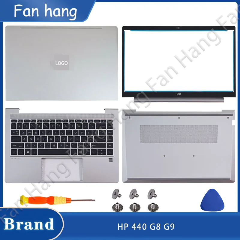 Imagem -01 - Novos Acessórios para Laptop para hp 440 g8 g9 Zhan66 Pro14 g4 Lcd Capa Traseira Notebook Moldura Frontal Apoio para as Mãos Capa Inferior Substituição novos acessorios para laptop para hp 440 g8 g9 zhan66 pro14 g4 lcd capa traseira notebook moldura frontal apoio para as maos capa inferior substituicao 01