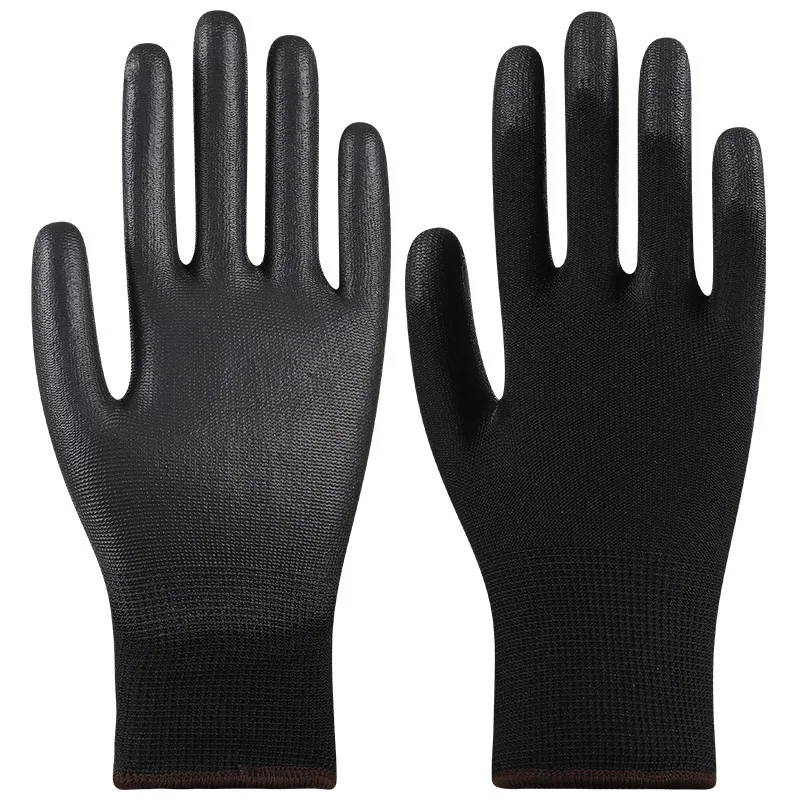 Palm PU Coated Work Gloves | Oil-Slip Resistant for Construction & Machinery | Puncture-Proof Gardening