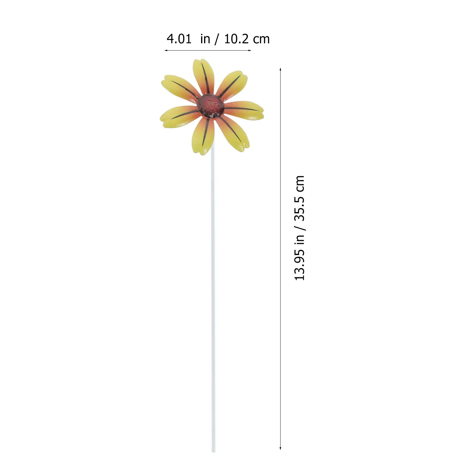 4pcs Iron Garden Stakes for Flowers – Outdoor Plant Support & Rustic Lawn Decor
