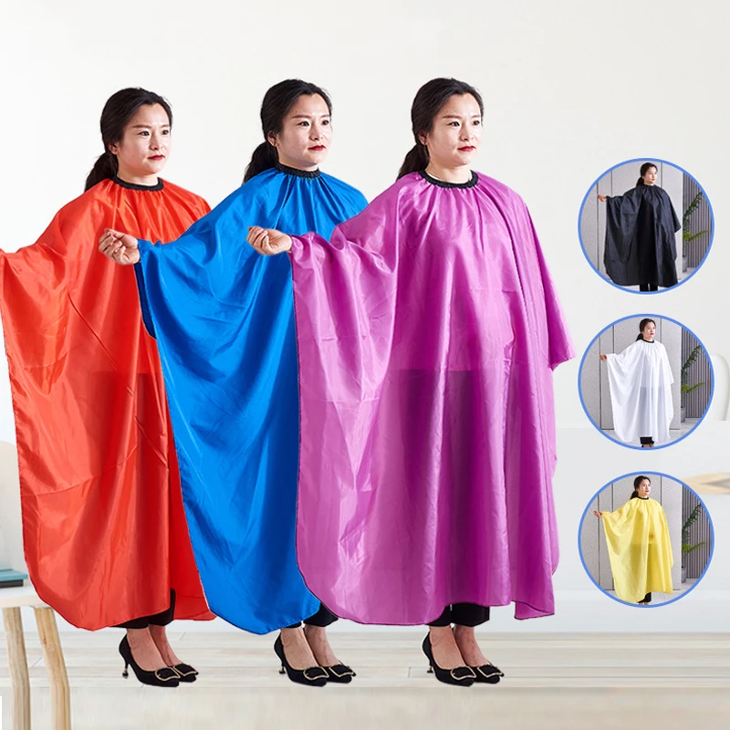 1PC Pro Adult Barber Cloth Gown Solid Color Waterproof Hairdresser cape For Hair Cutting barber Aprons Hair Style Salon Supplies