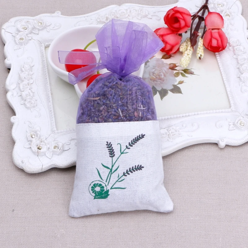 Purple French Dried Lavender Sachets Craft Bag Lavender Sachets Wedding Toss Release a Strong Lavender Scent Durable