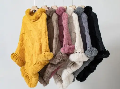 2025 Autumn/winter New Women's Wear Imitation Otter Rabbit Leather Collar Thick Twisted Hoodie