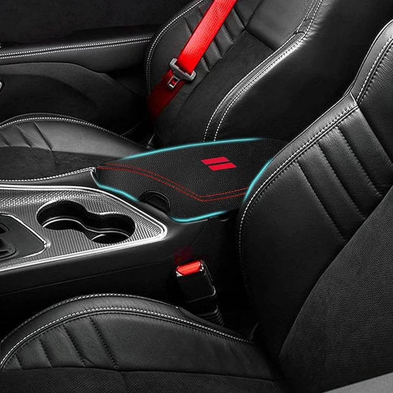 Für Dodge Challenger 2015-2023 Auto Armlehne Abdeckung Trim Auto Interior Center Konsole Anti-Scratch Protector Pad Auto zubehör – Detail 9