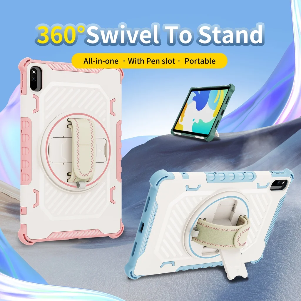 360 ° Rotating Armor with Hand Strap for Huawei Matepad 10.4