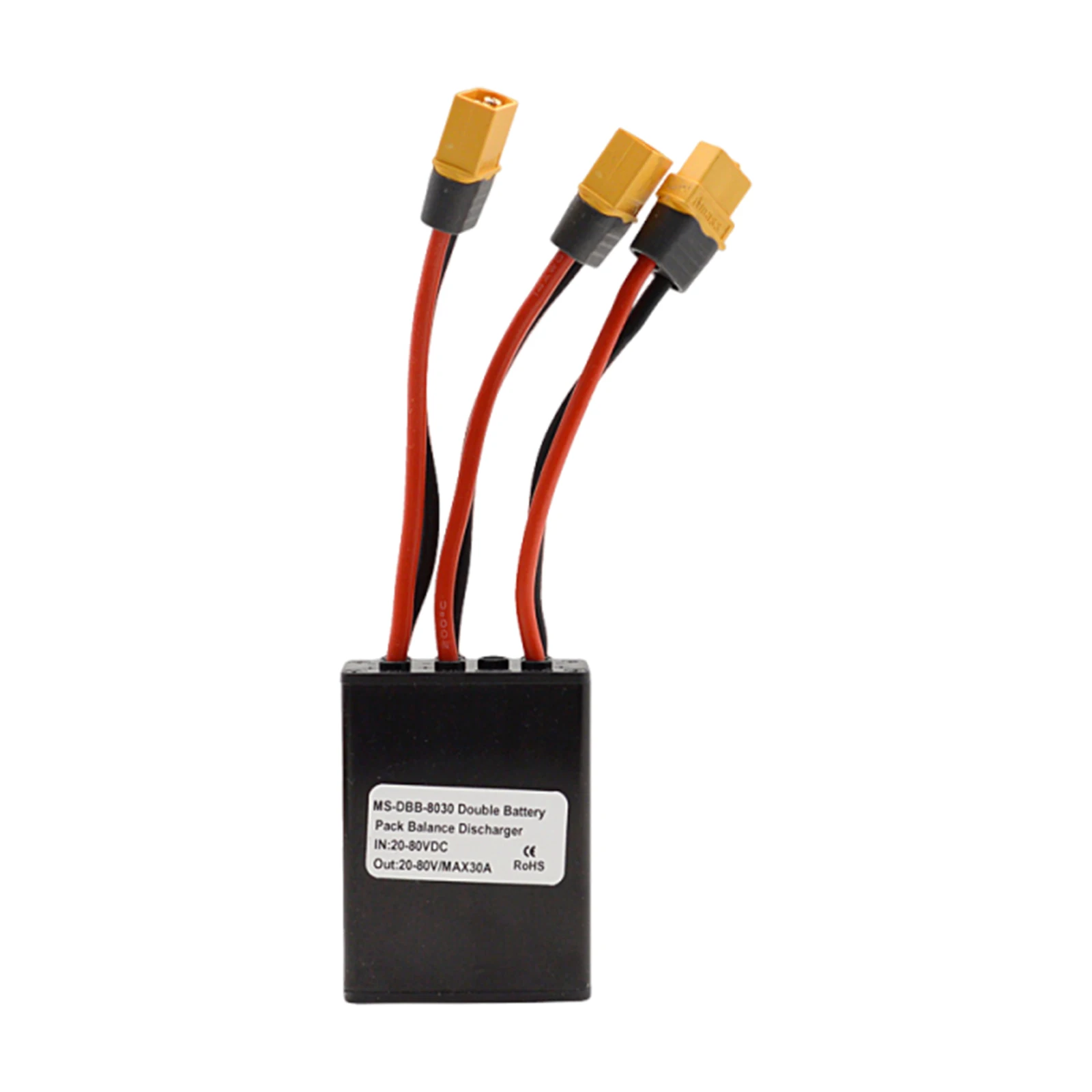 20-80V Ebike Double Battery Discharge Switcher with XT60H Port Simultaneous Connection Adapter For Electric Bicycles Accessories