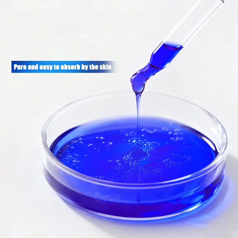 Blue Copper Peptide Serum 100ml Concentrated Anti-aging Anti-wrinkle Fast Tightening Non-greasy Refreshing Essence Face Care