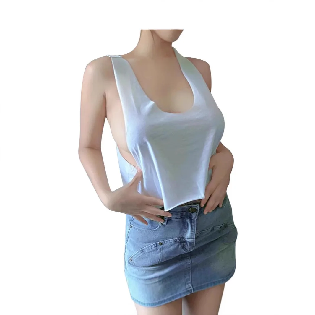Sexy V-Neck Sleeveless Loose Casual Tops Women Vest Summer Sexy V-Neck Sleeveless Loose Casual Tops Women Vest