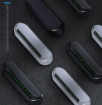汽車電話號碼卡 臨時停車卡牌 電話號碼 停車場停車標誌 汽車配件 汽車裝飾 13x2.5厘米 8 最佳銷售 停車電話號碼 - №6