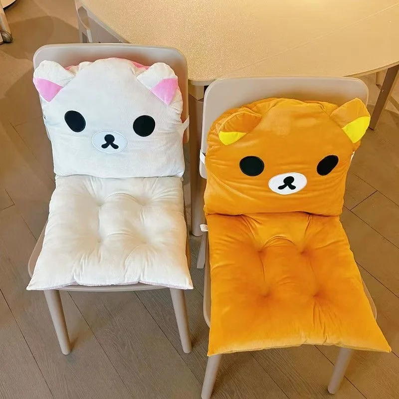 40cm Hot Rilakkuma Kawaii Anime Cartoon Cushion Cute Backrest Sofa Pillow For Dormitory Office Birthday Gift For Girls Plush Toy view 5