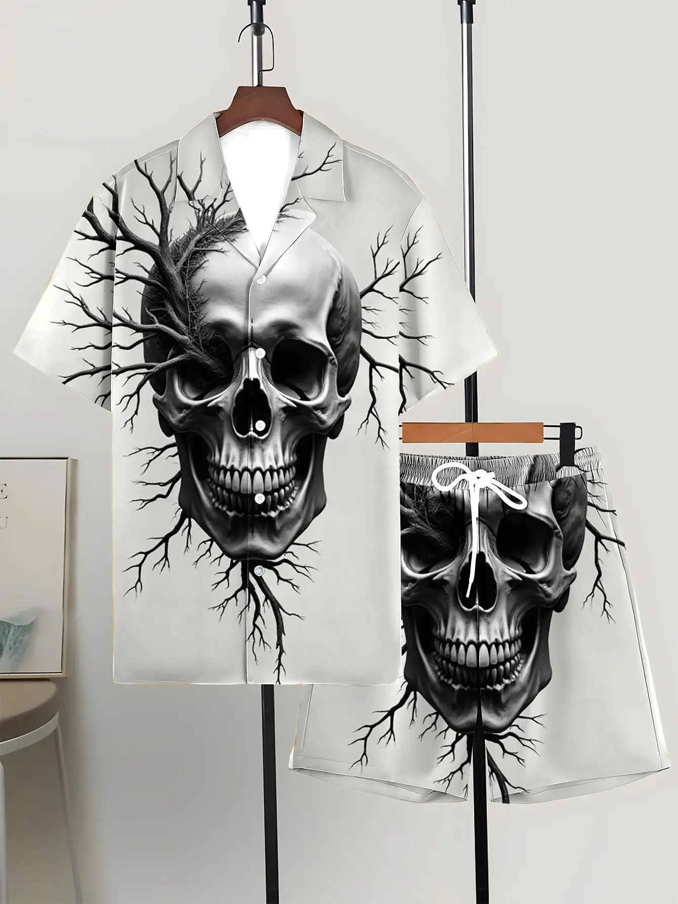 Men's Shirt Sets 2026 Spring/Summer Graphic jogging suit 3D Printed outfits two piece 2 piece set men's chandals sets for men