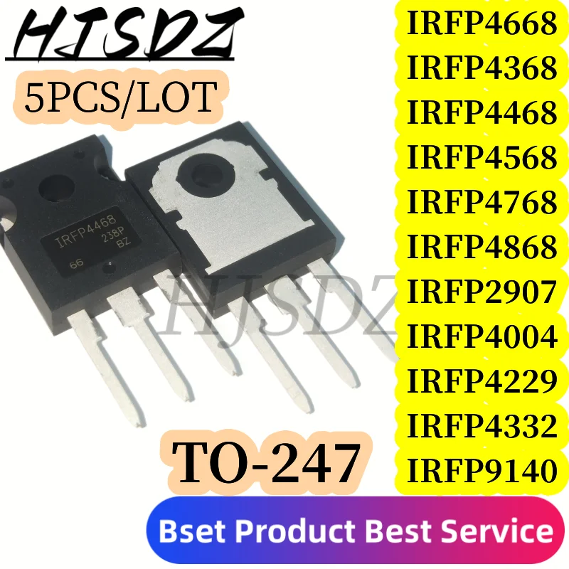 5PCS IRFP4668PBF TO-247 IRFP4768 IRFP4868 IRFP2907 IRFP4004 IRFP4229 IRFP4332 IRFP4368 IRFP9240 IRFP2907 TO-247
