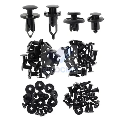 40PCS 자동차 푸시 리테이너 핀 바디 범퍼 리벳 트림 몰딩 클립 액세서리 키트