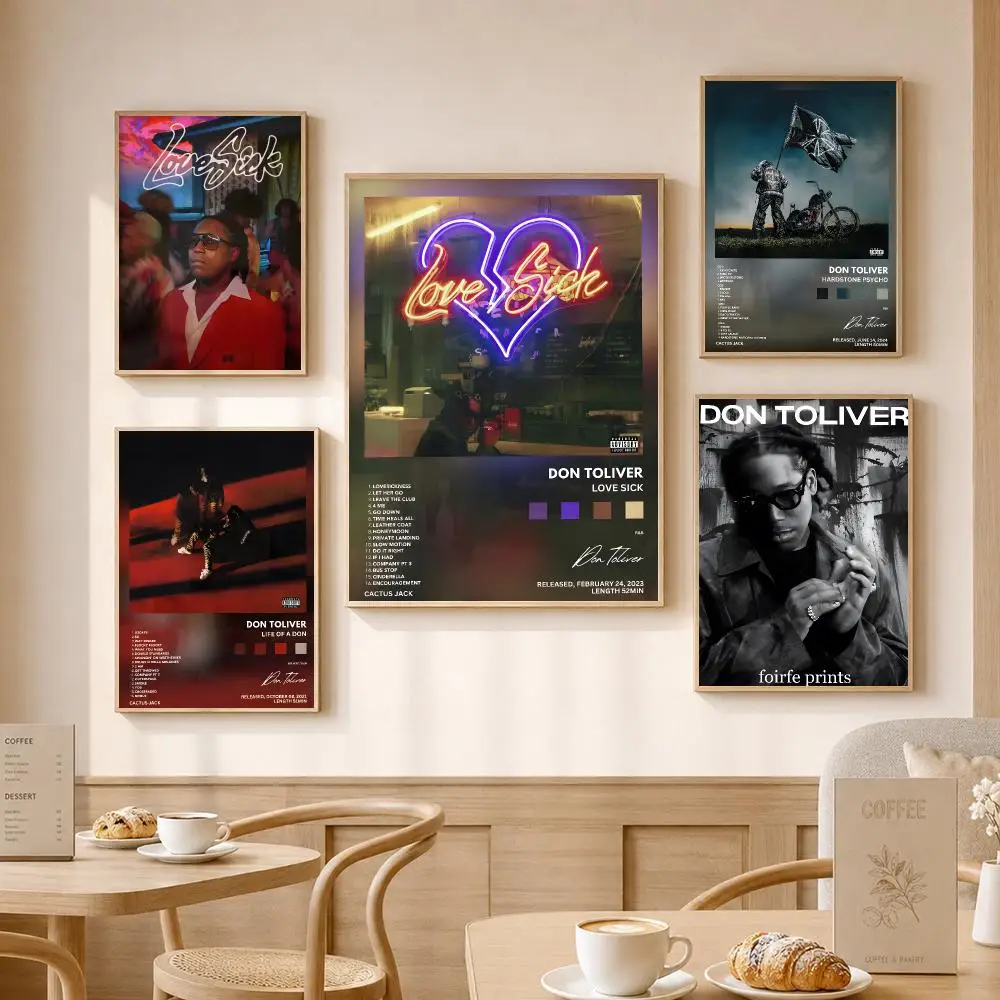 Rapper Singer D-Don Toliver Painting Calligraphy High-Definition With Textured Finish Modern Style For Hallway Wall Art Decor