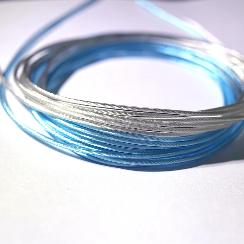 Litz Cord Mạ Bạc 6n Đơn Tinh Thể Đồng Nâng Cấp Đường 133Core OD:1.5Mm 5 Mét