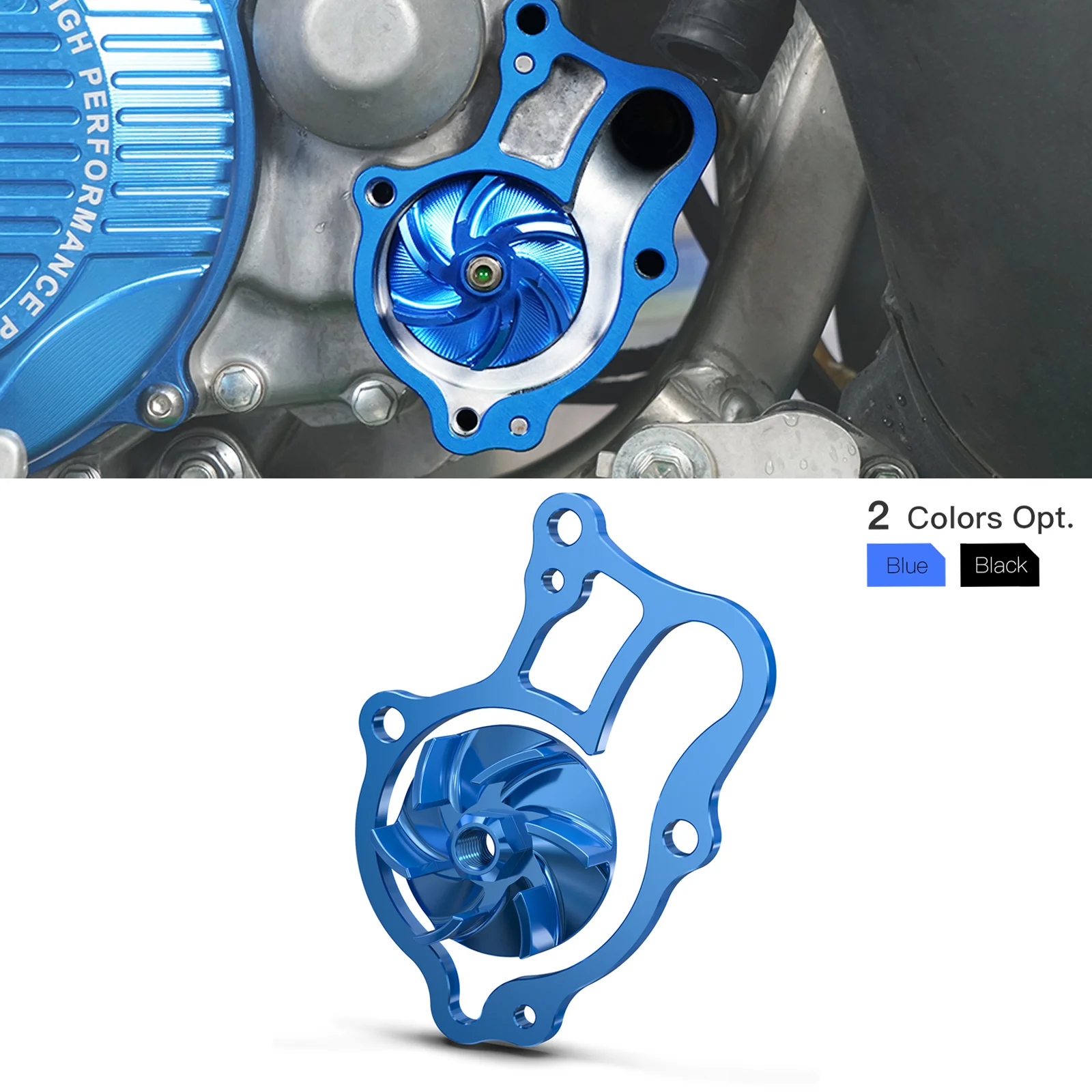 

NICECNC For Yamaha YZ250 YZ 250 1999-2024 YZ250X YZ 250X 2016-2023 Oversized Water Pump Impeller Cooler Kit 5MW-12422-00-00