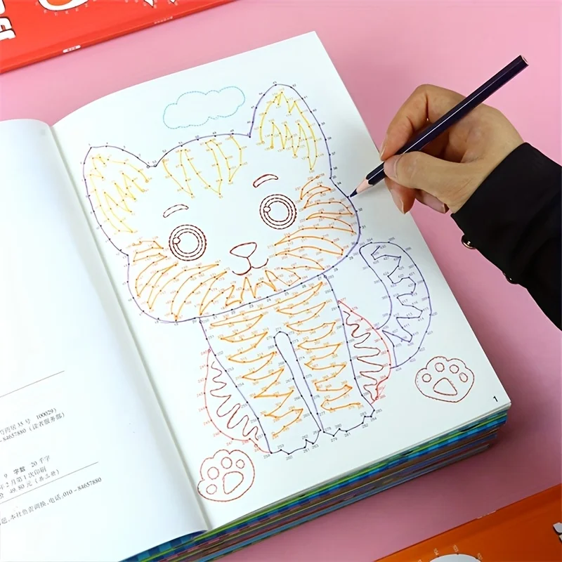 44 كتاب رسم رقمي بأنماط معقدة، 3 مستويات صعوبة للأطفال والكبار - أداة تدريب التركيز والصبر لليقظة الذهنية #4