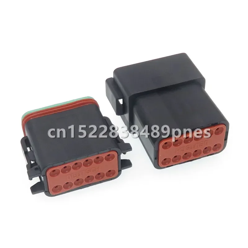12 Pole 1.6 Series Automotive Connector Auto Window Plastic Housing Wiring Harness Plug For Excavator Crane DT04-12P DT04-12S