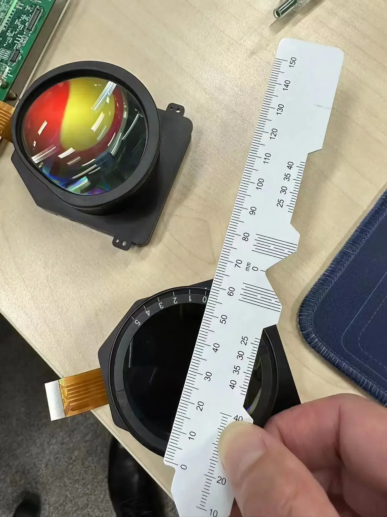 VR MR XR fone de ouvido protótipo design de construção módulo óptico de panqueca