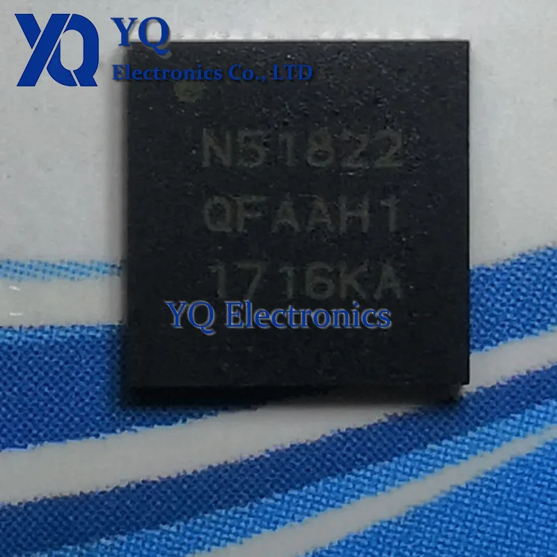 1PCS/lot New OriginaI NRF51822-QFAA-R QFN-48 Bluetooth 4.0 Low Power RF Wireless Chip