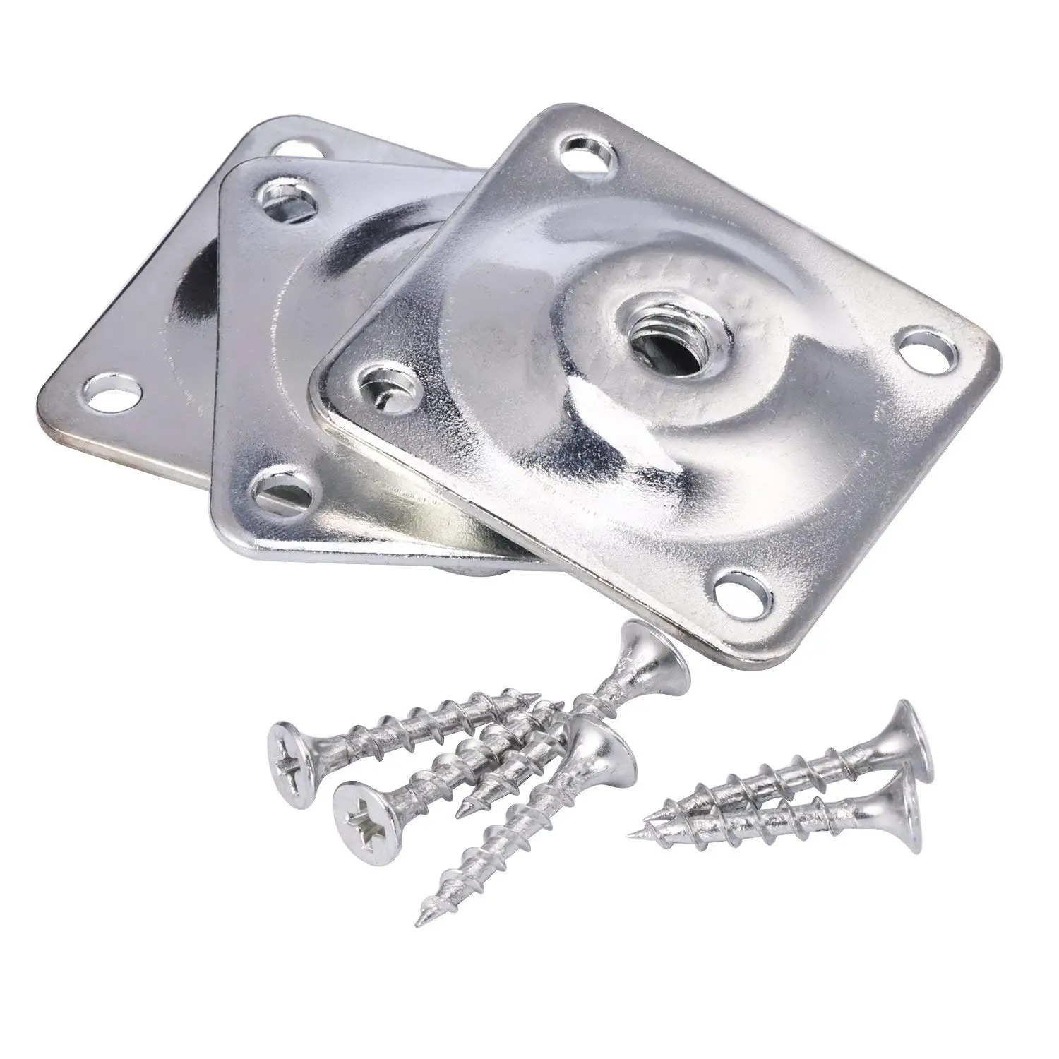 4 قطع من ألواح تركيب أرجل الأثاث مع براغي، دعامات M8 على شكل حرف T للأريكة والأريكة وأرجل الطاولة