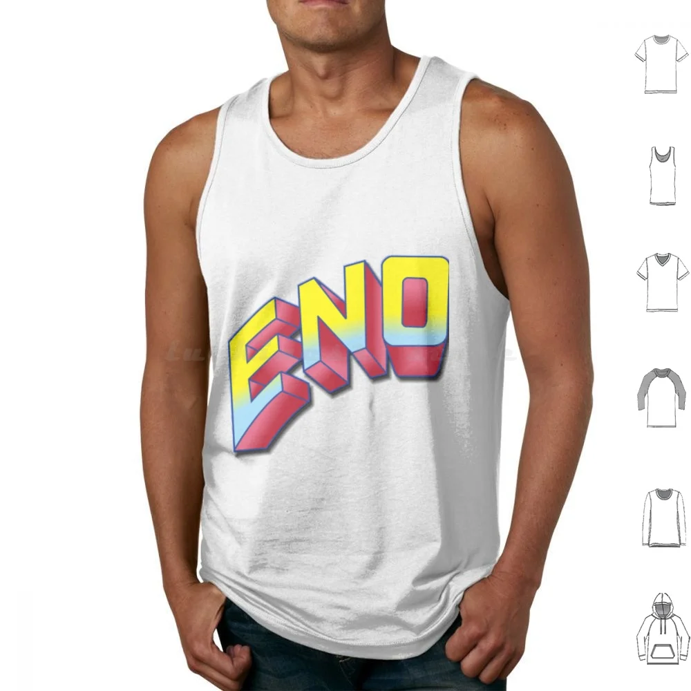 Brian Eno Tank Tops Vest Sleeveless Music Music Glam Band Pop 80s Brian Eno 70s Eno Bowie Bryan Ferry Album 1970s Musician