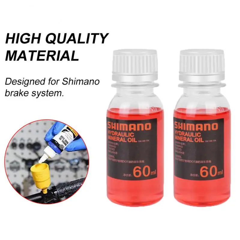 Hot Bicycle Brake Mineral Oil System 60ml Fluid Cycling Mountain Bikes For Shimano 27RD Bike Hydraulic Disc Brake Oil Flui