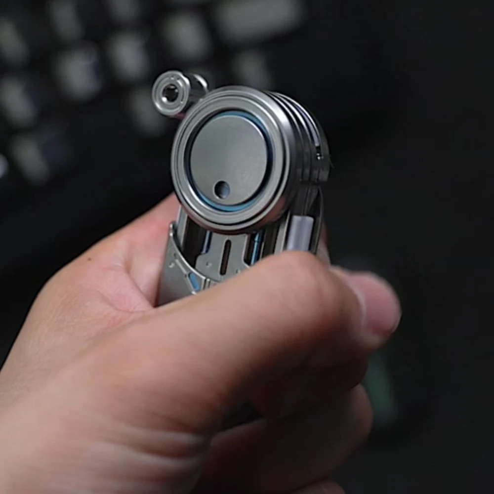 ACEdc Original SAGA Ti Blue Fidget Slider Fidget Toys For Adults Clicking Fidget Toy Anxiety Relief Gadgets