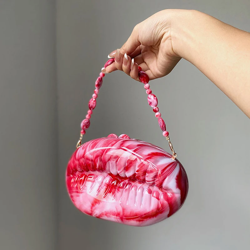 

Lady Pearl Dark Blue Shell Acrylic Box Clutch Purse Women Evening Bag Woman Crossbody Bag For Wedding Party Chain Shoulder Bags