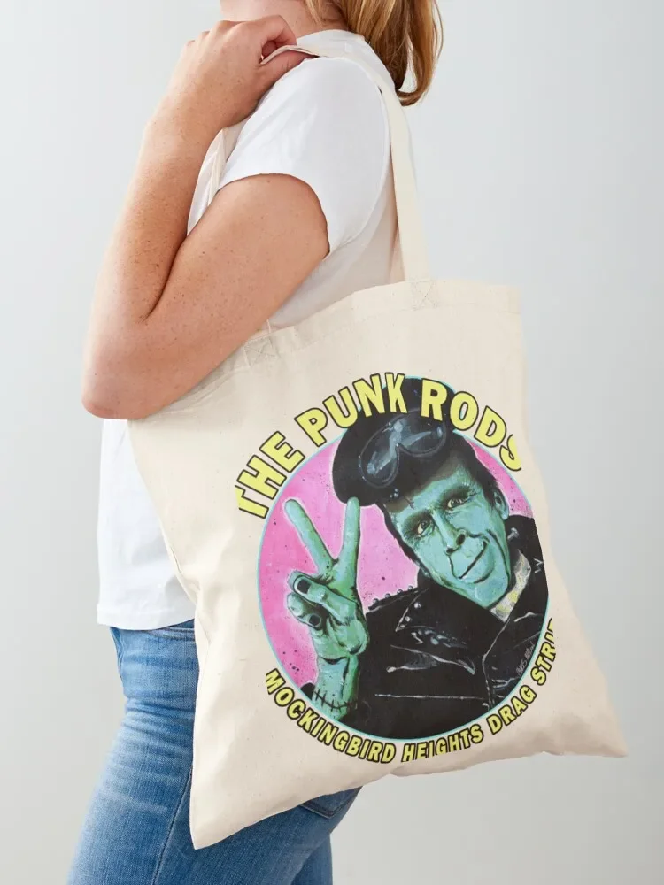 Herman Munster The Punk Rods Tote Bag cute pouch bag shopping trolley bag tote canvas handbag