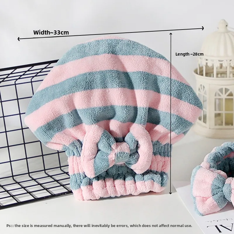 قبعة تجفيف الشعر على طراز الأميرة للنساء - قبعة منشفة شعر فائقة الامتصاص وسميكة وسريعة الجفاف للشعر الطويل #1