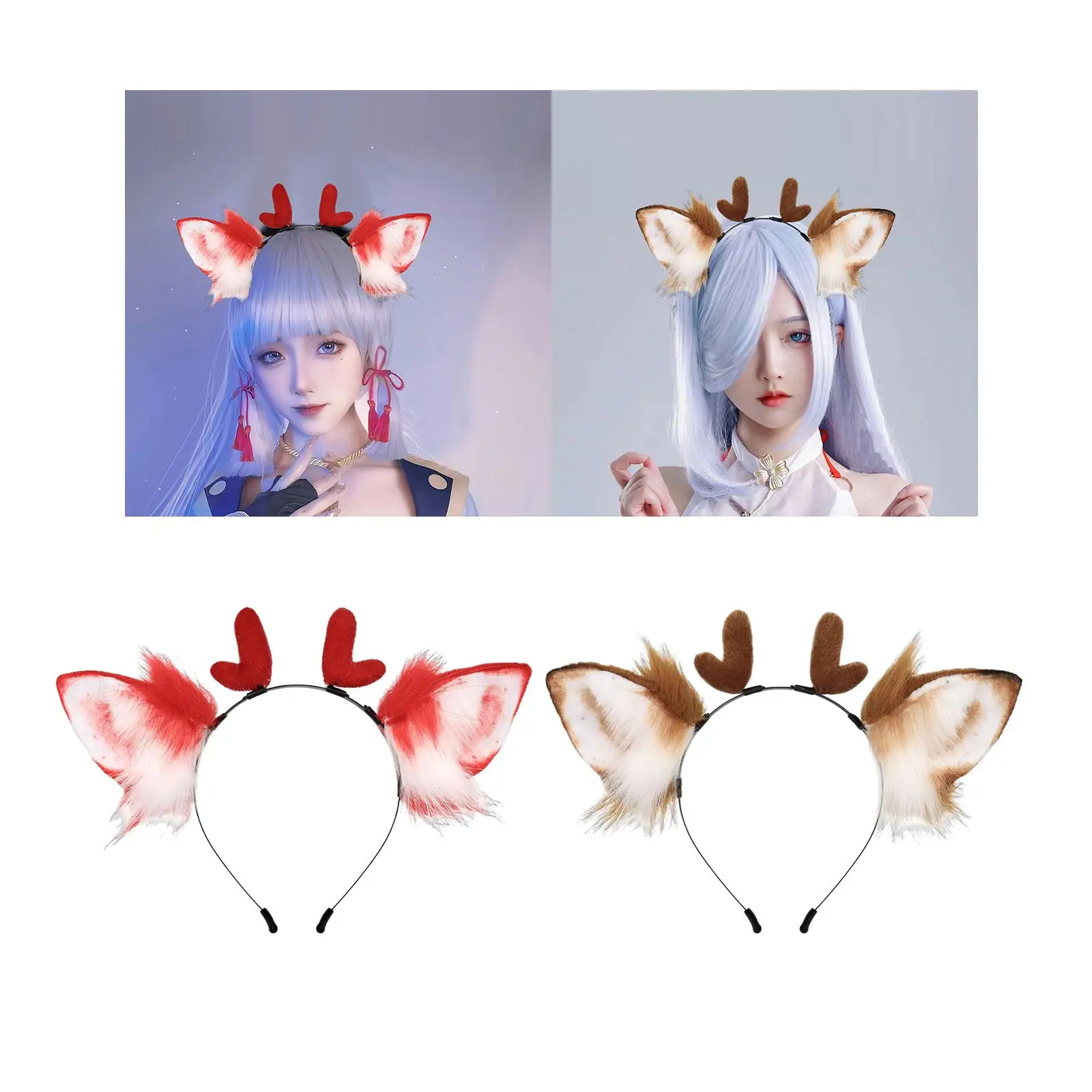 

Deer Shape Headband Cosplay Ornament Decoration Soft Party Adorable