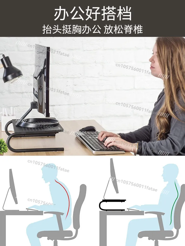 Monitor Computer Stand Storage Rack Notebook Office Desk Base Shelf Mat Height Increase Shelf