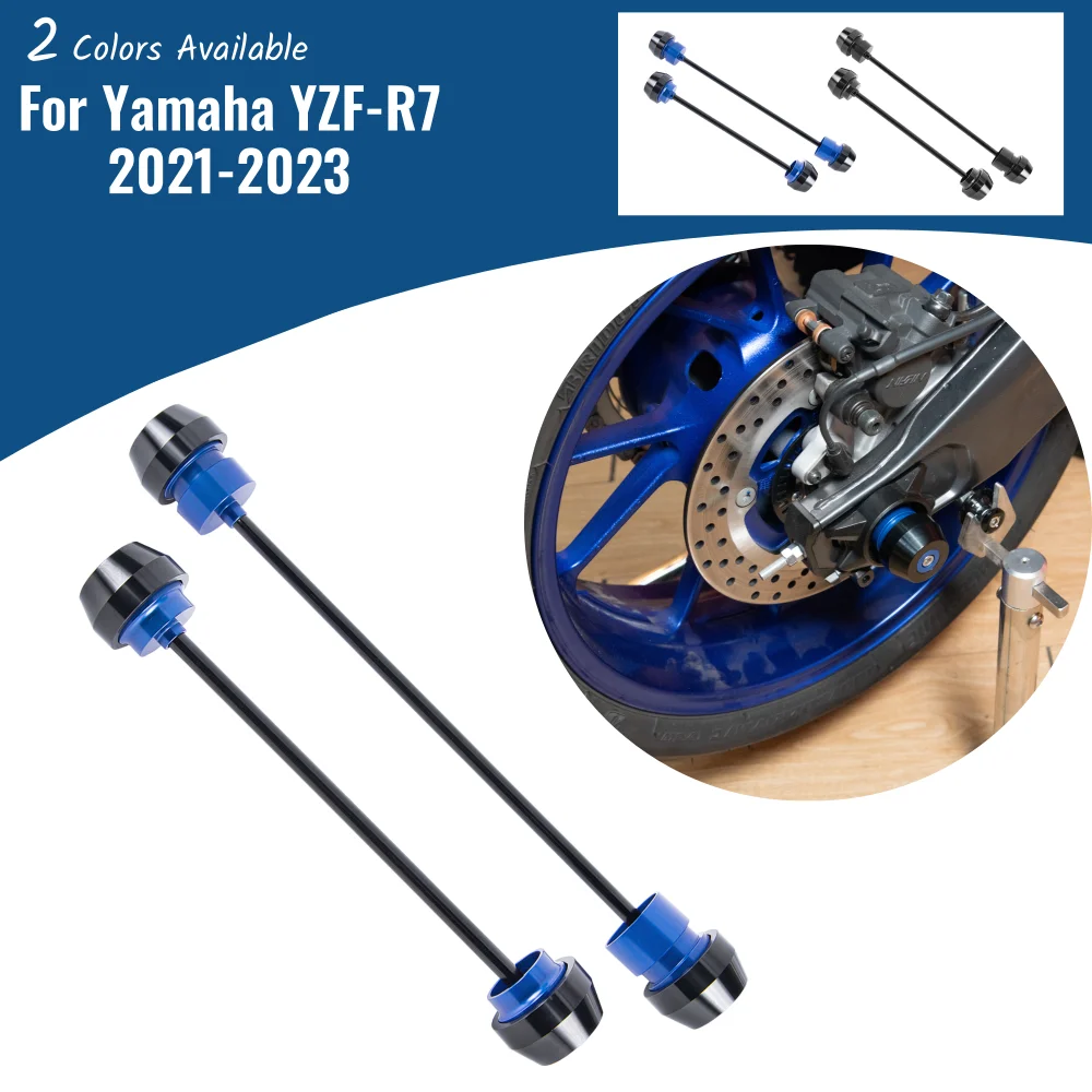 

Крышка оси вилки переднего и заднего колеса для Yamaha YZF-R7 2021-2023 YZF R7, защита от удара, ползунок, шпиндель, аксессуары для мотоциклов