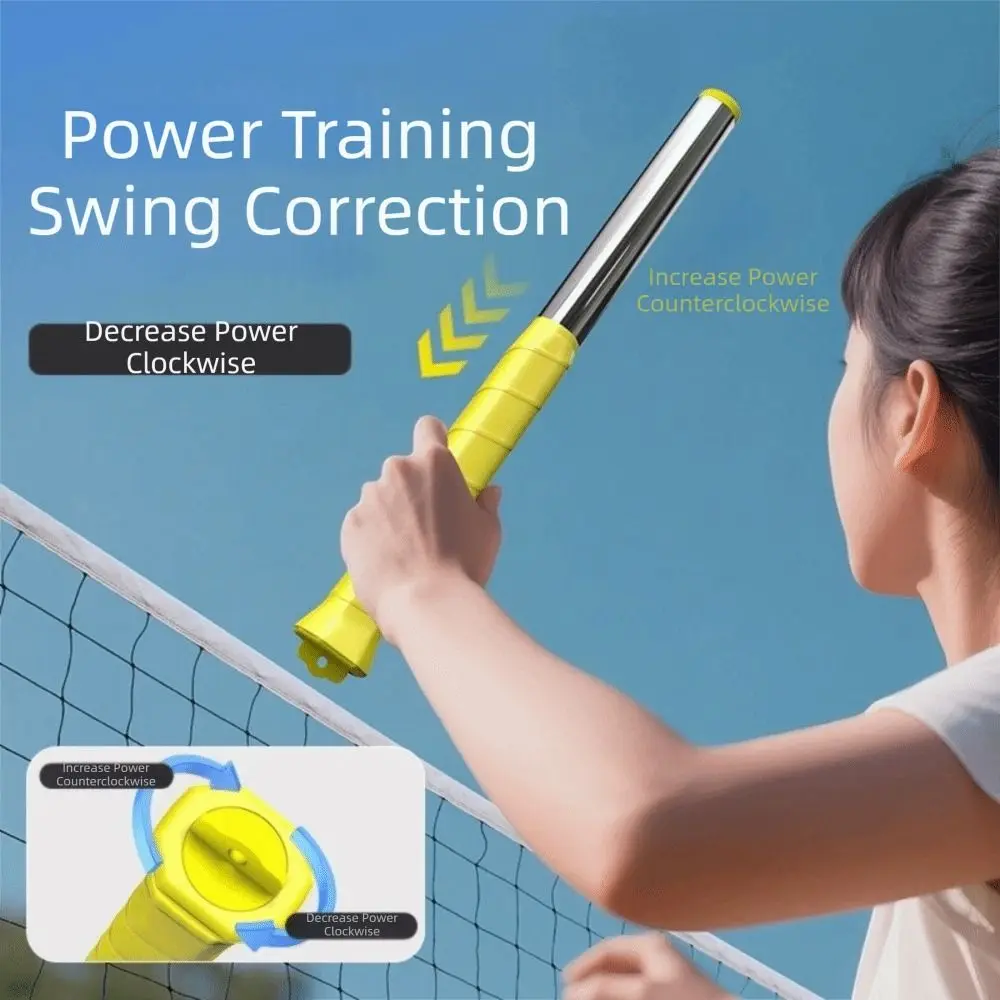 Lightweight Racket Swing Trainer Portable Comfortable Grip Badminton Training Aid Practicing Guide Power Correction Device