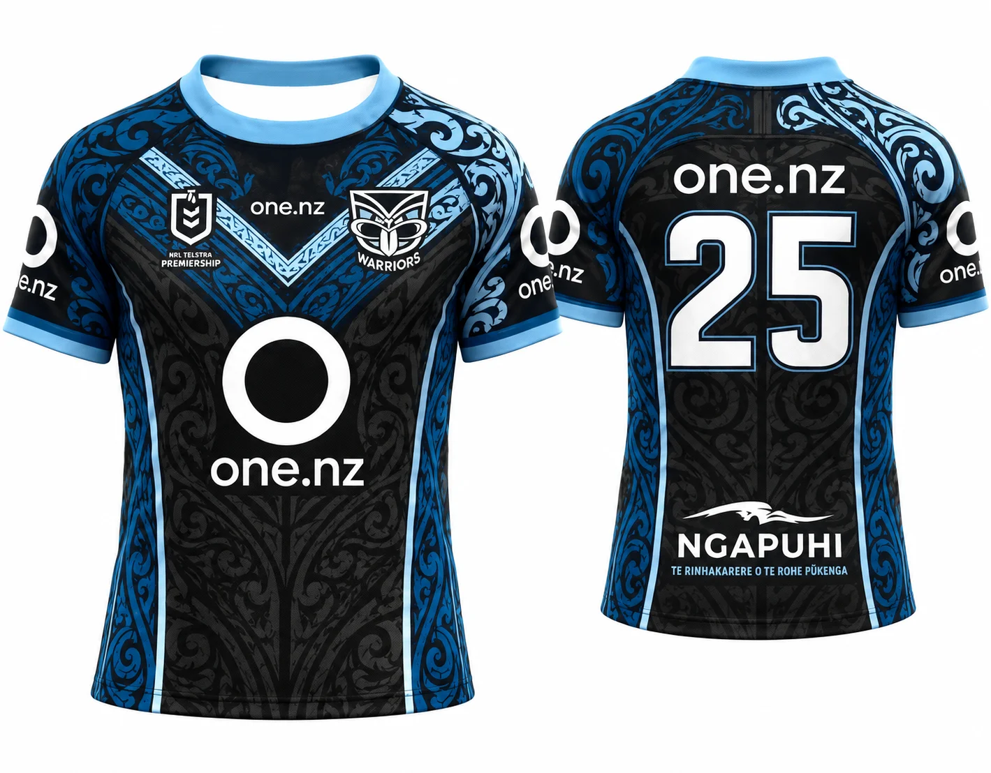 Warriors Rugby-Trikot 2025, Unisex-Mesh-Shirt mit Stammesmuster, atmungsaktives Sportoberteil mit kurzen Ärmeln für Herren und Damen, lockere Passform. – Detail 5