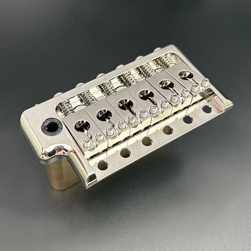 Precision CNC machined Tremolo Bridge for PRS Style Electric Guitar, 52.5mm Full Solid Brass 6-Screws Tremolo Bridge