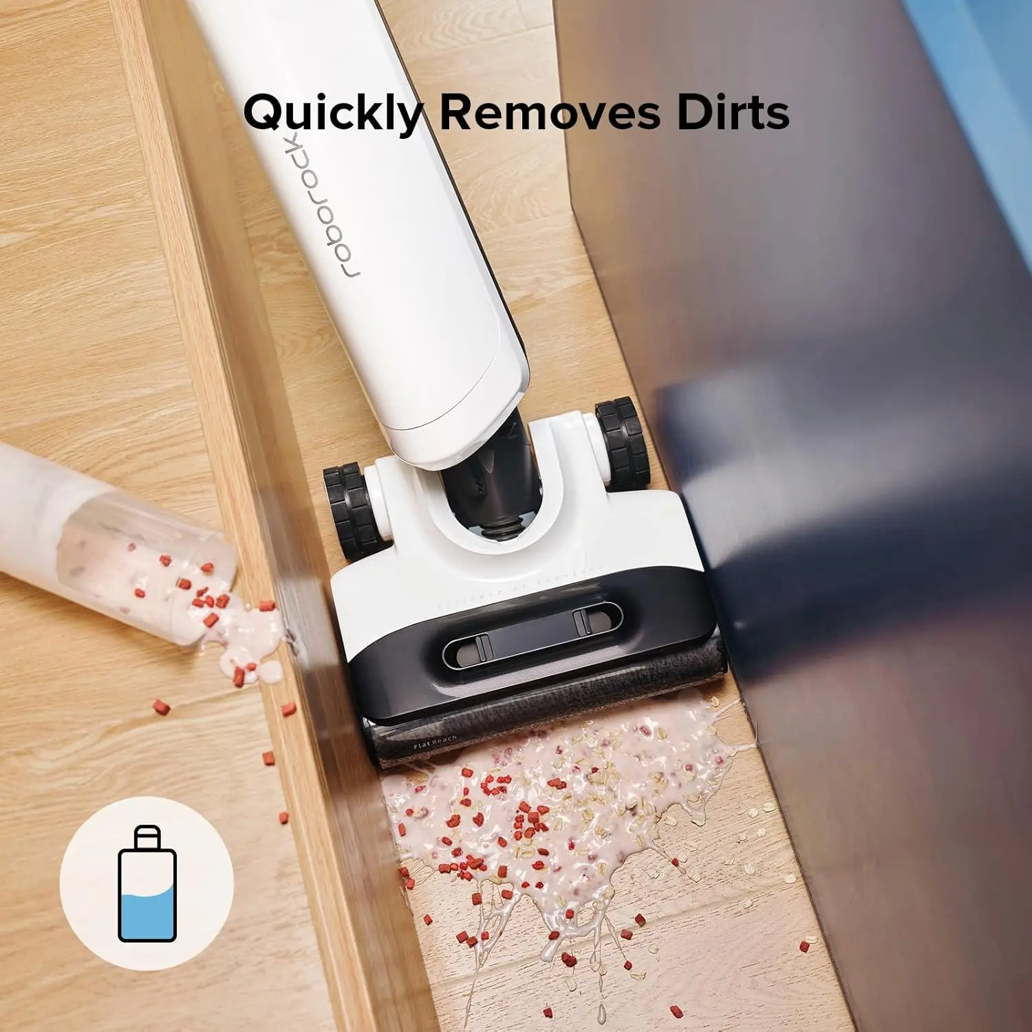 محلول التنظيف الأصلي roborock 1L لسلسلة Saros 10/Saros 10R/Saros Z70/Q5 Pro/Q7/Q8/Q10/S7/S8/Qrevo 3 أشهر للاستخدام