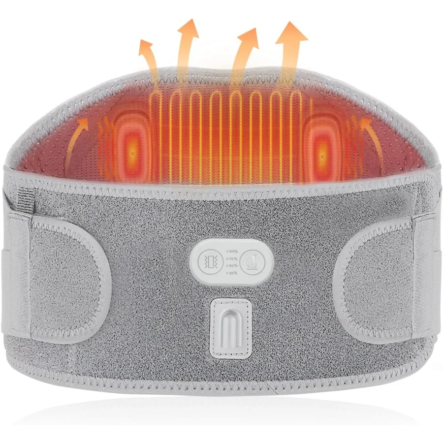 

Беспроводной перезаряжаемый пояс с подогревом для облегчения боли в пояснице: электрическое отопление и массажная терапия с регулируемой температурой