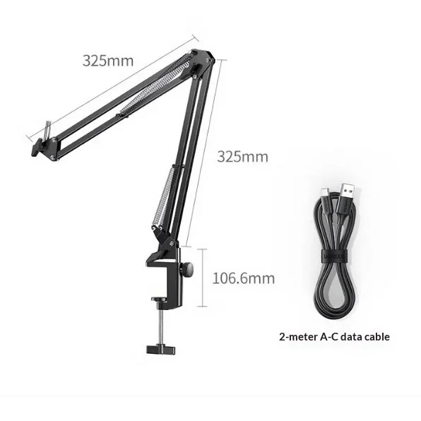 UGREEN CM769-55729 USB Microphone Boom Arm Stand DSP Noise Reduction 96kHz for PC Streaming